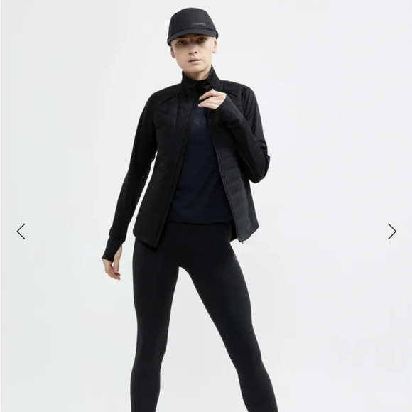 Craft Women’s XL ADV Essence Warm Jacket Black NWT Wind Protection Thumbholes - Picture 11 of 14